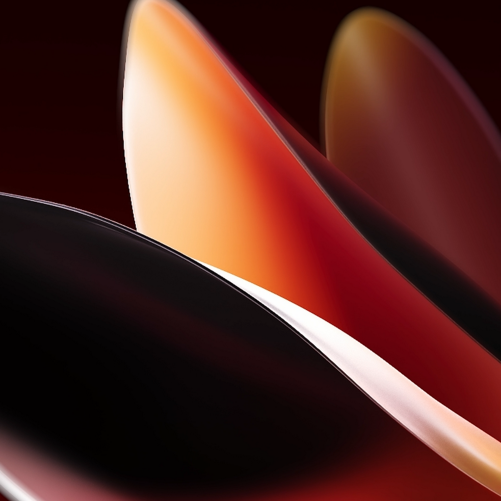 Download Flowing Gradient Red Petals Full HD iPhone