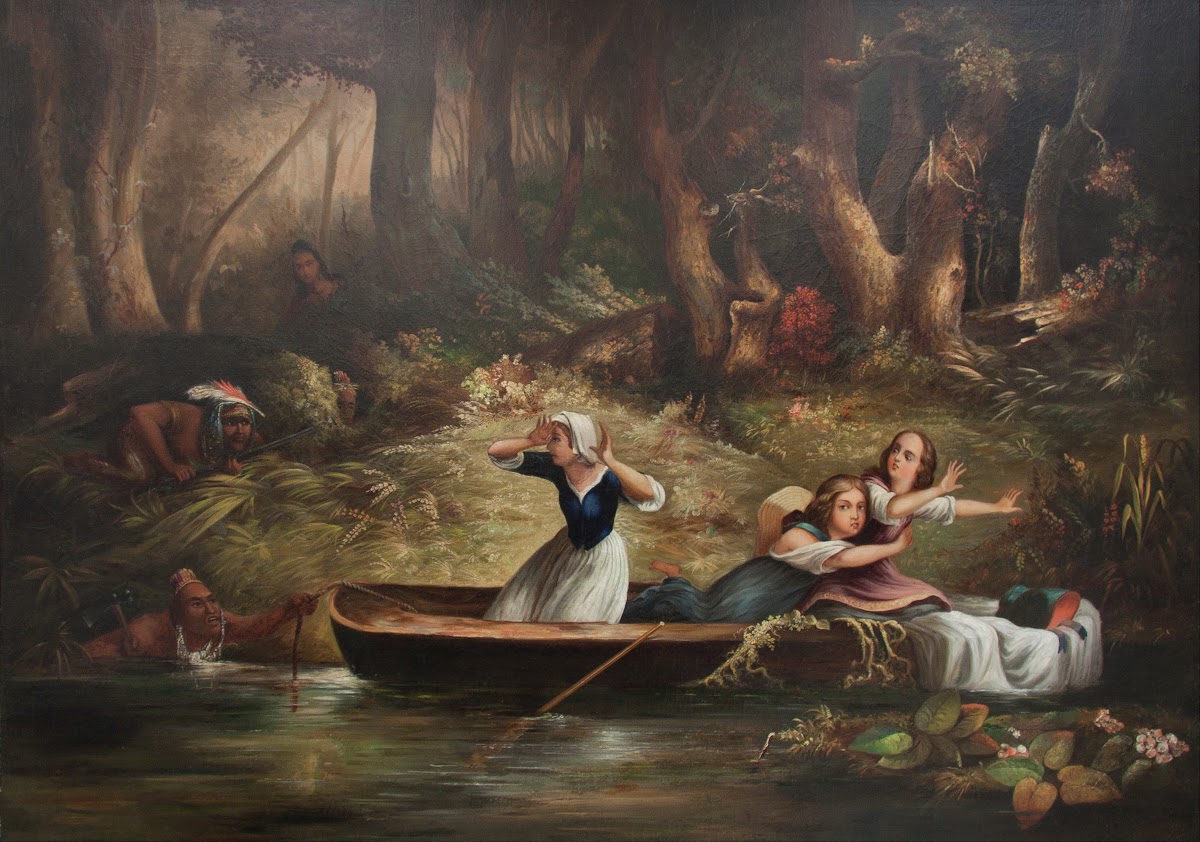 Capture of the Calloway Girls and Jemima Boone circa 1852