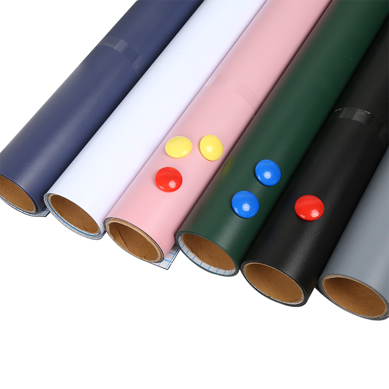 Magnetic chalkboard film to stick, black