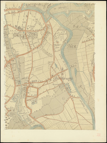 Maps of Ghent drawn in 1619 by surveyor Jacq Horenbault Pl05 1900