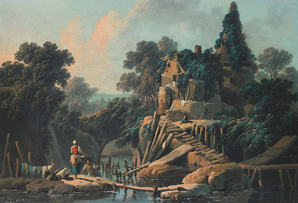 La Vielle Ferme Pastoral Landscape 1789