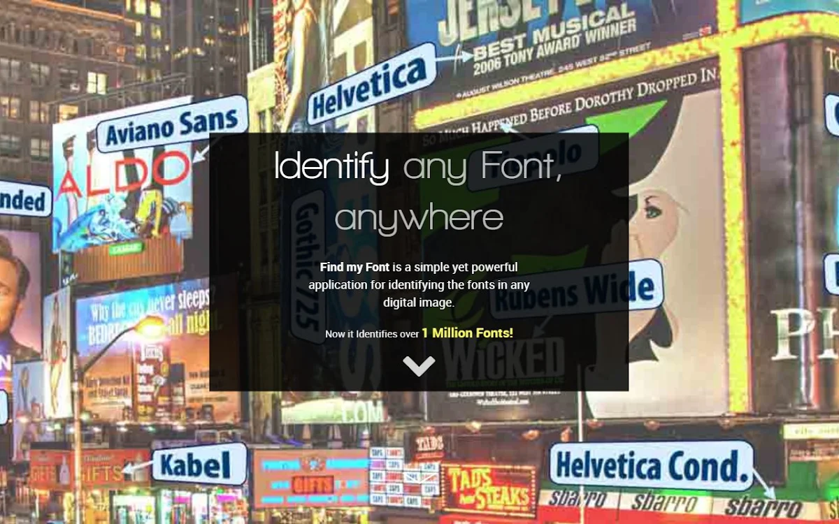 Captura de Find my Font