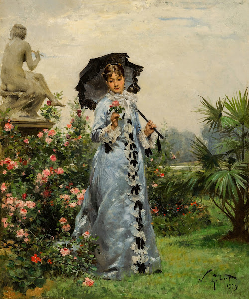 Élégante à la rose 1879