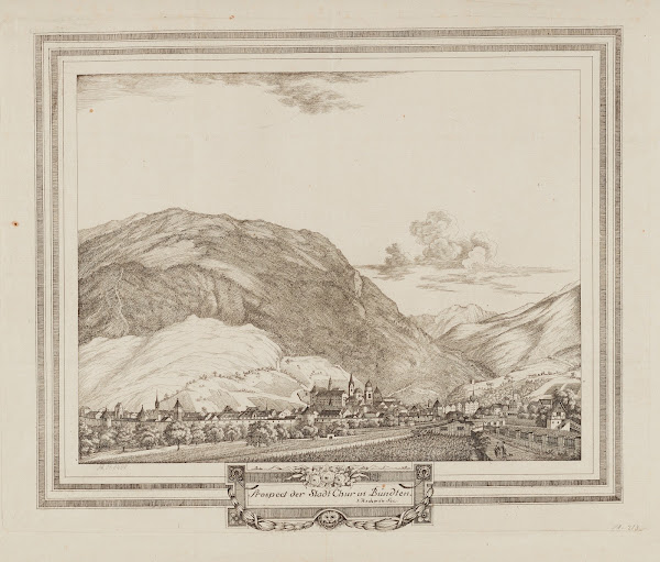 Prospect der Stadt Chur in Bündten 1780 1785