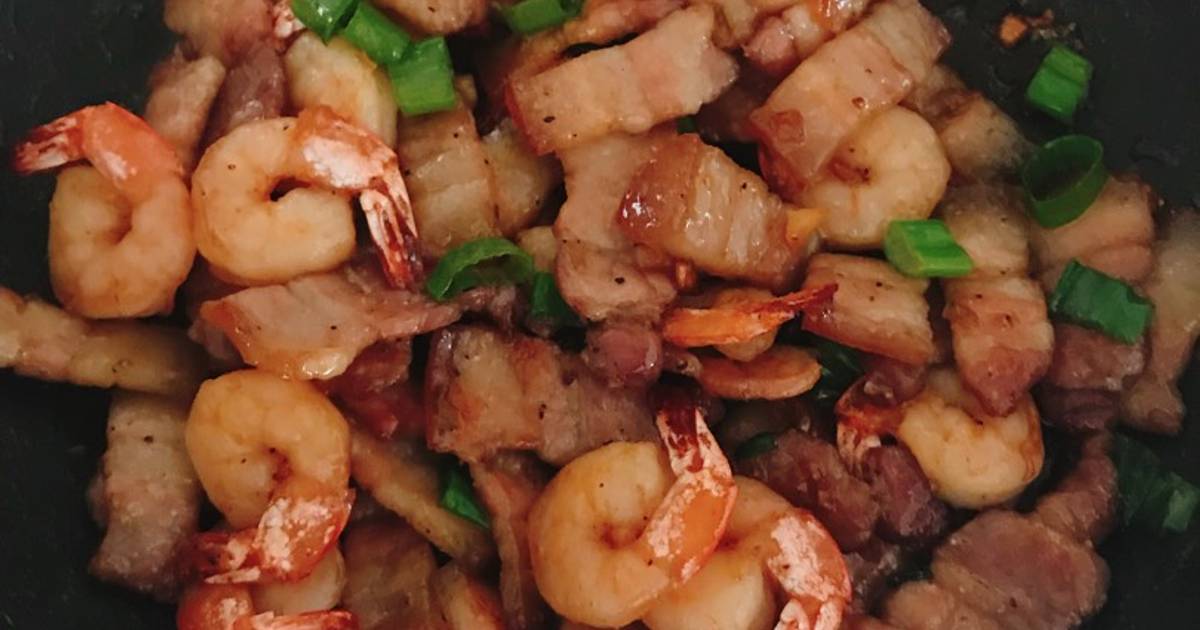 Tôm rim thịt ba rọi