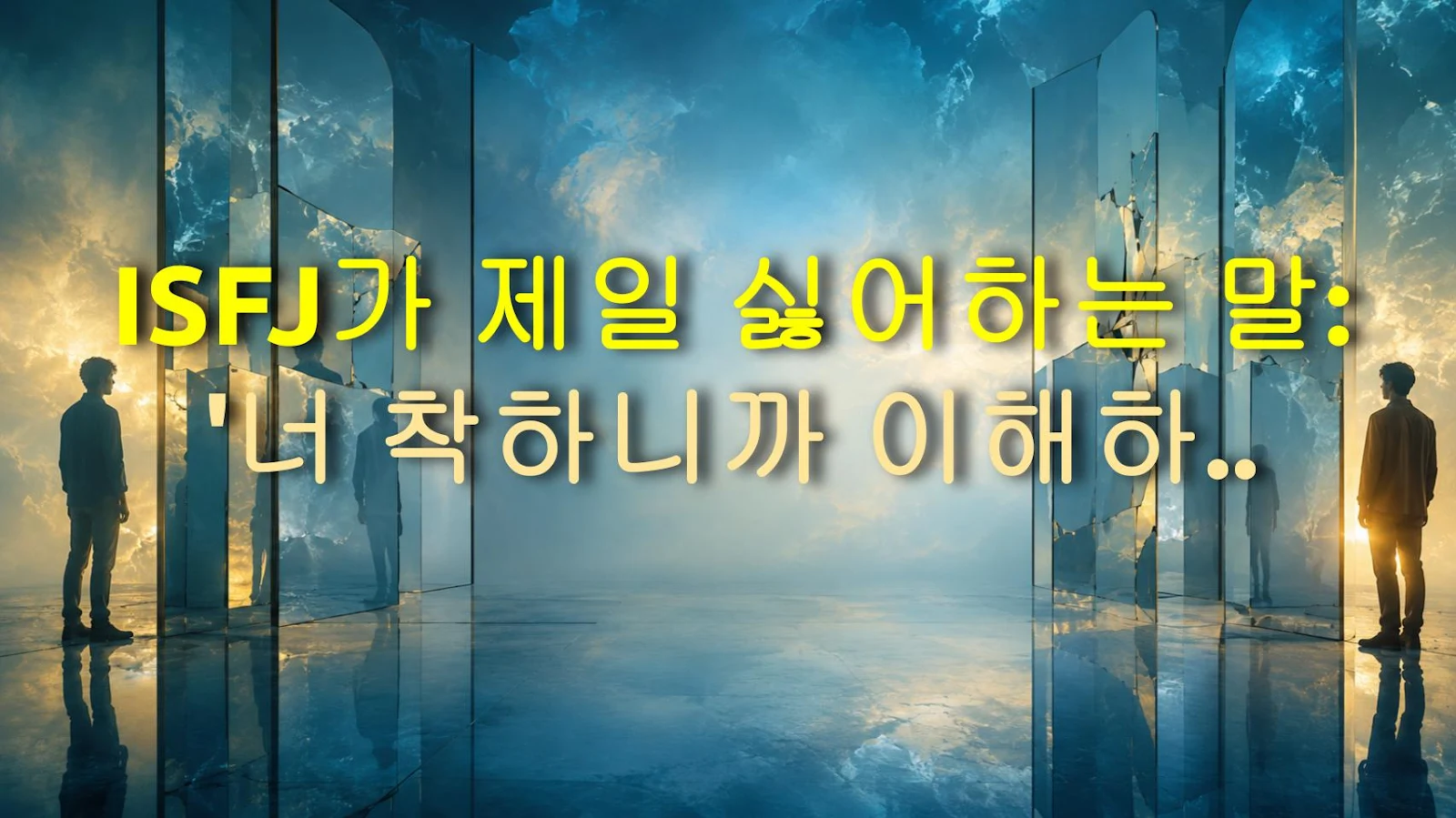 ISFJ가 제일 싫어하는 말: '너 착하니까 이해하지?' – 그 이면의 진실