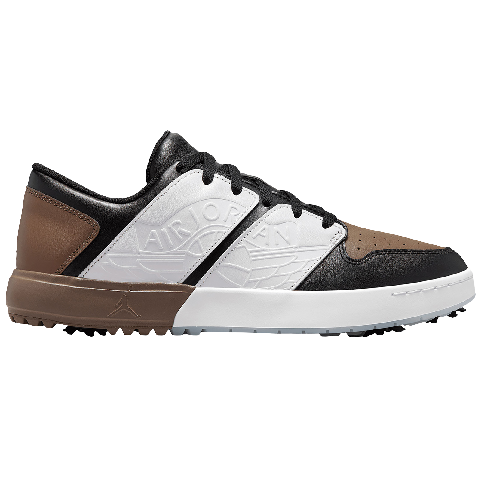 Air Jordan NU Retro 1 G Golf Shoes Black/White/Palomino
