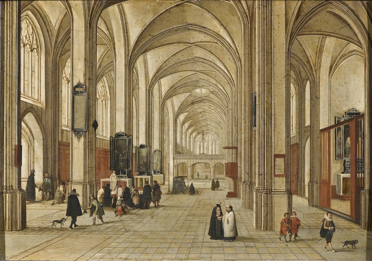 Interior of a Gothic Church 1604