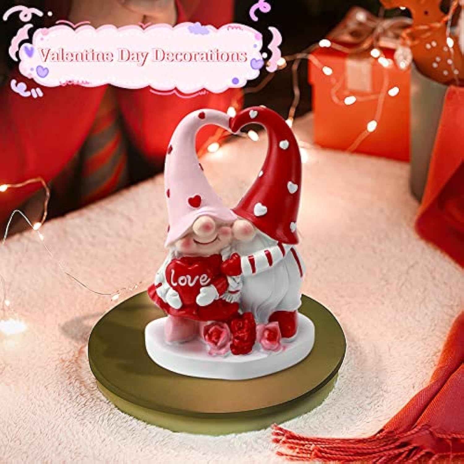 Decorative gnome figurine made of resin for various occasions