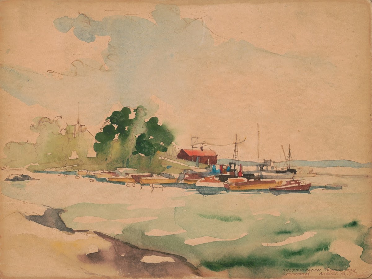 Saltsjöbaden Half hour from Stockholm 1948