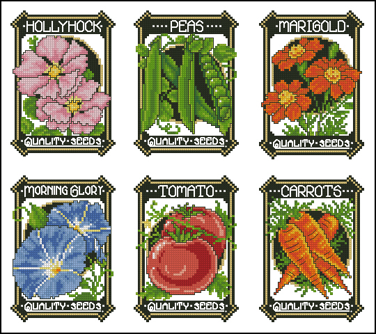 CMP X278 Joan Elliott Seed Packet Cards