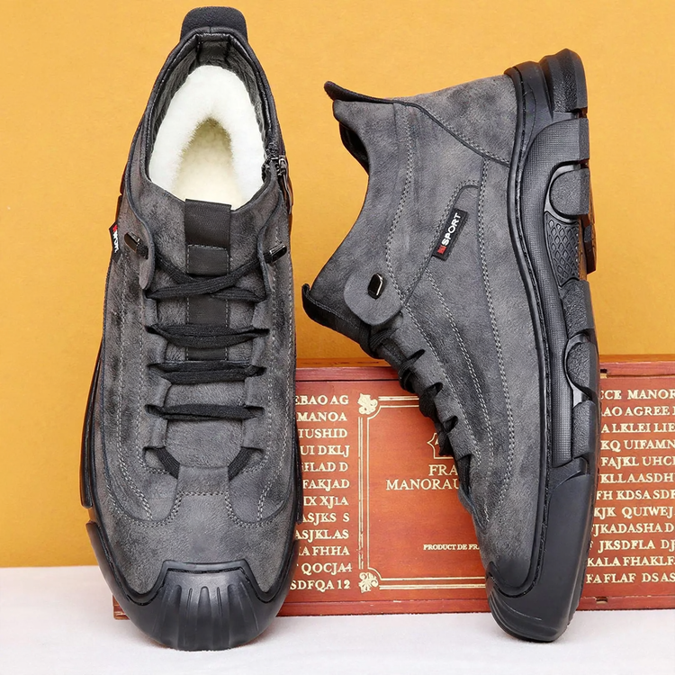 Men's winter boots, insulated, with thick sole