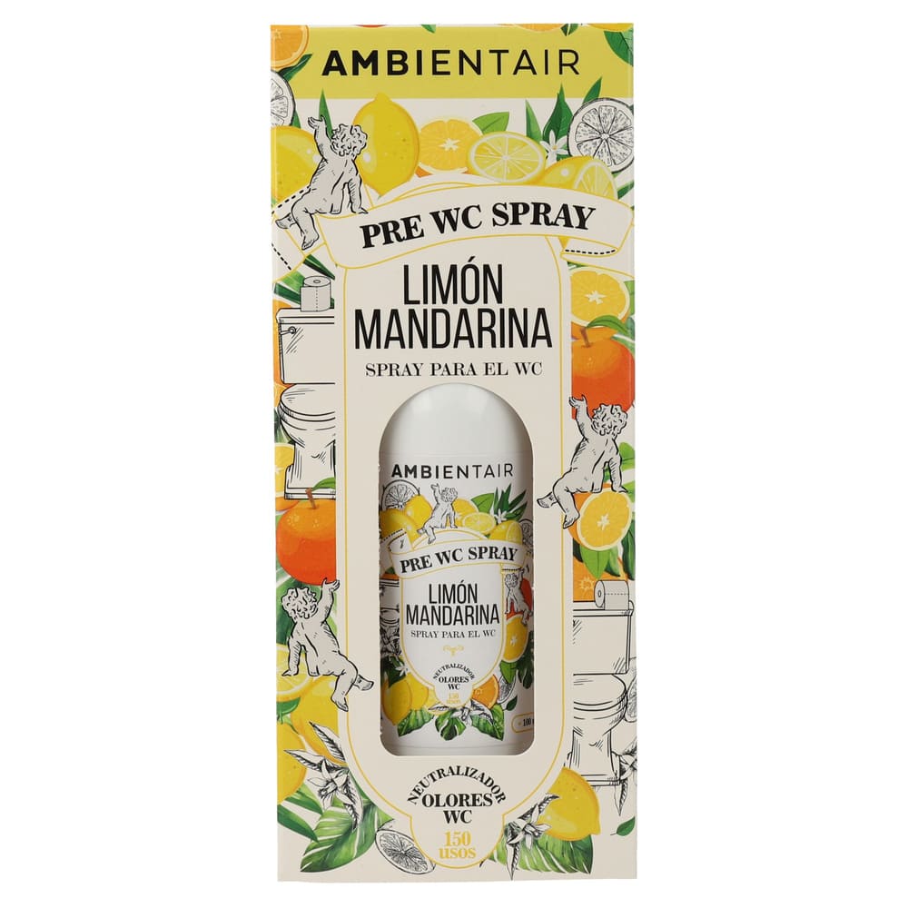 Spray aromatizante Ambientair™ Pre WC de 100 mL, aroma limón mandarina