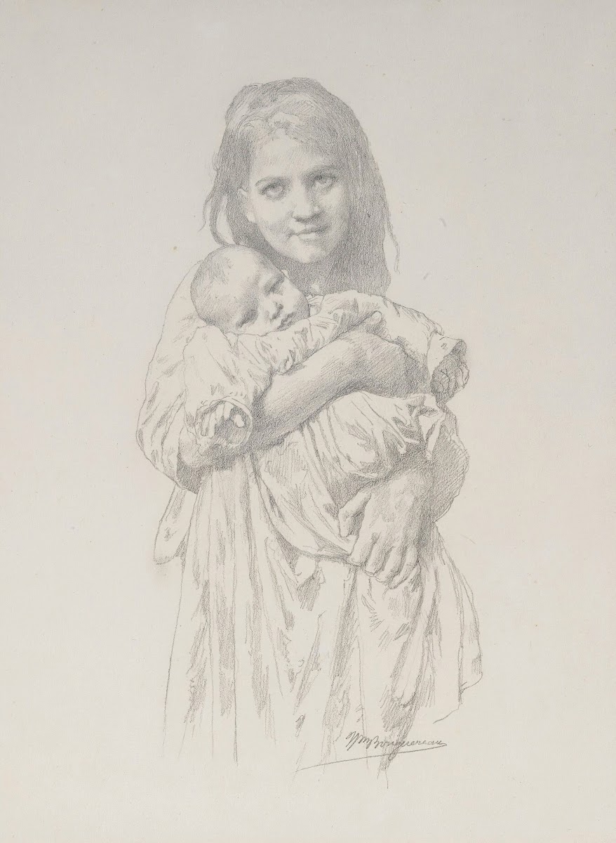 Fillette Et Enfant