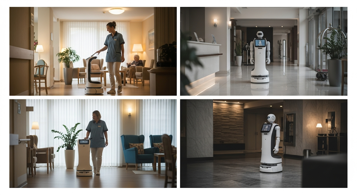 Roboter im Pflegeheim Einsatz: Effizienz und Compliance