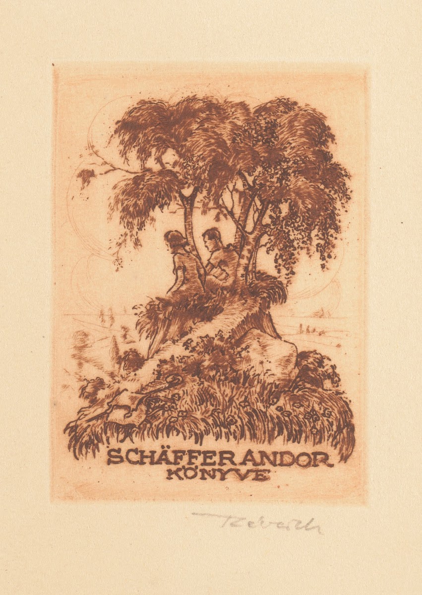 Ex libris van Andor Schäffer 1935