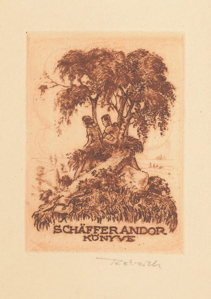 Ex libris van Andor Schäffer 1935