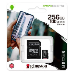 Kingston 256GB microSDHC Flash Memory Card
