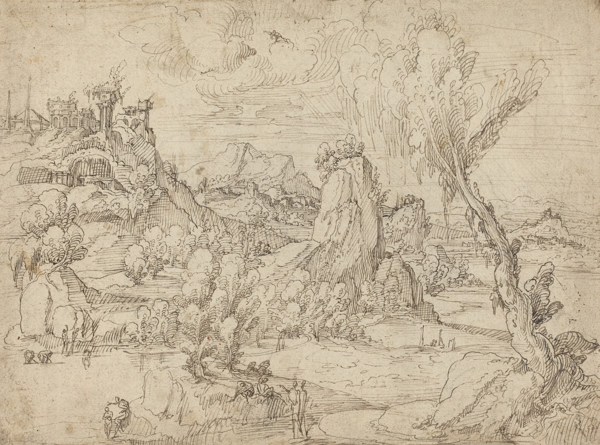 Landscape with the Baptism of Christ c 1530