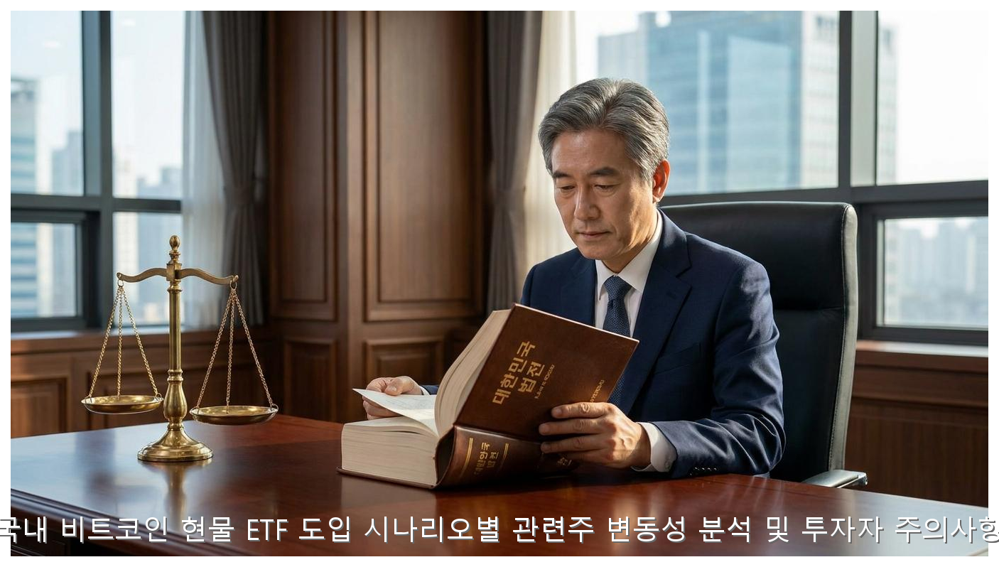 국내 비트코인 현물 ETF 도입 전망과 관련주 변동성 리스크 핵심 안내 및 분석 인포그래픽 (2)