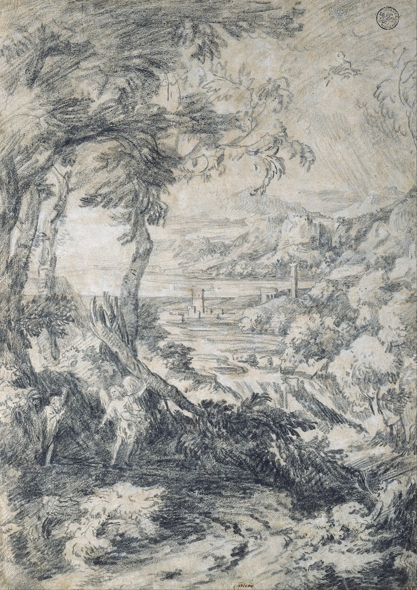 Landscape with Elijah and the Angel on Mount Horeb 1660
