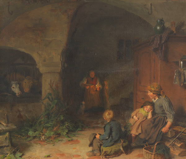 Eine warme Mahlzeit Ca 1870 80