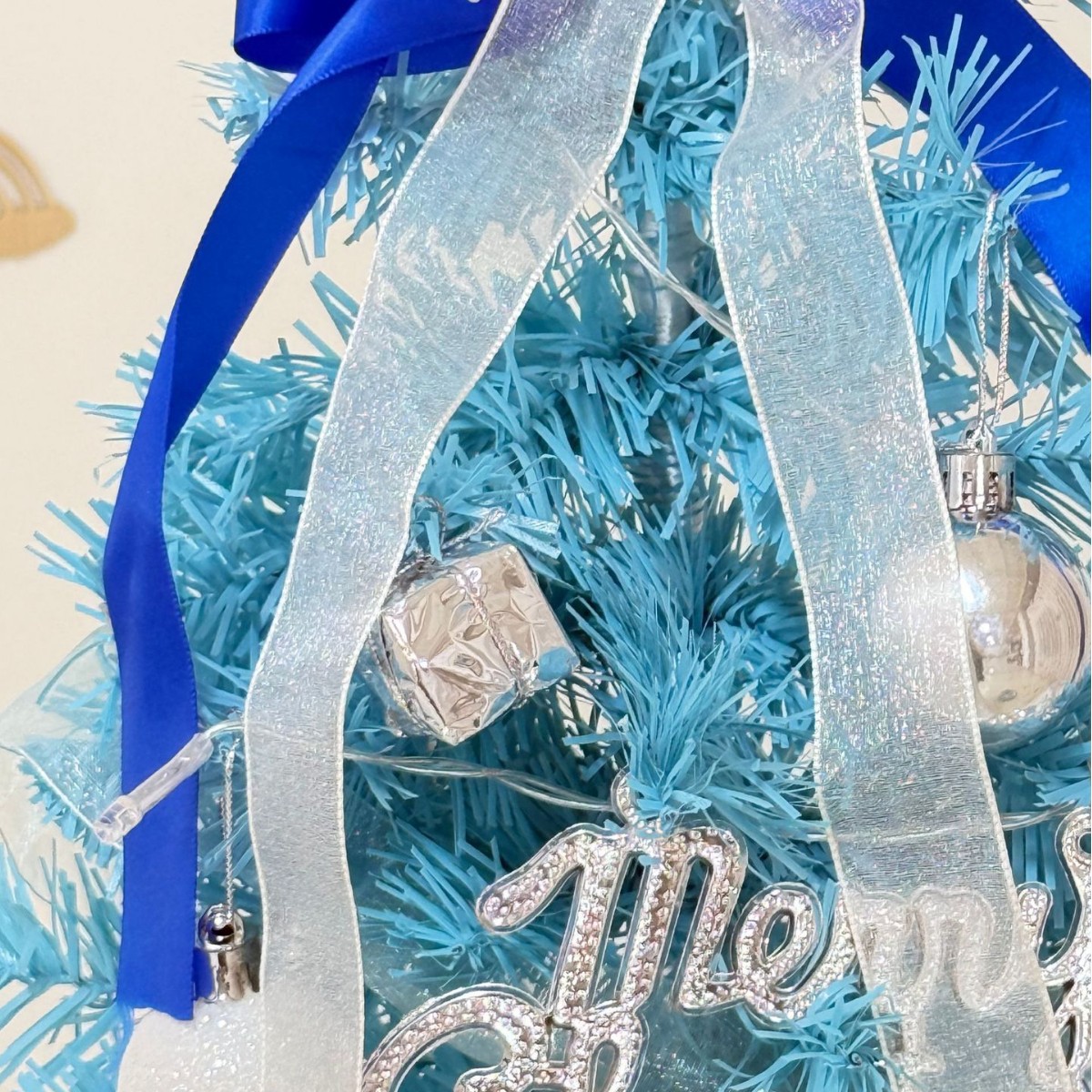 Miniatur-Weihnachtsbaum-Set mit Beleuchtung