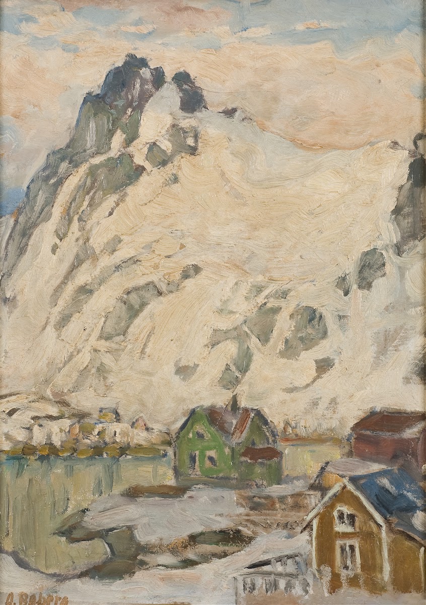 At the Foot of the Mountain Study from Lofoten 1905