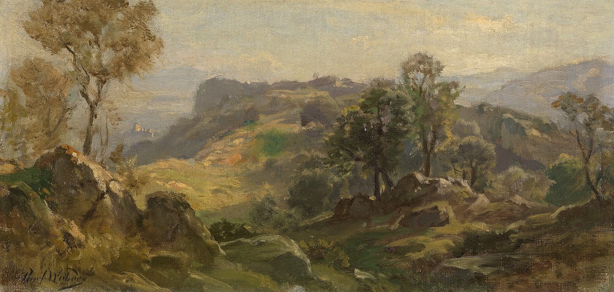 Serpentaralandschaft bei Olevano 1860