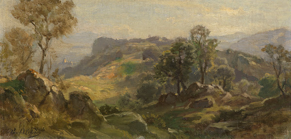 Serpentaralandschaft bei Olevano 1860