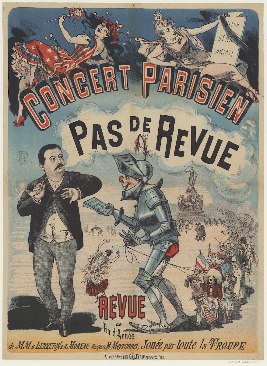 Concert Parisien Pas de revue Revue de fin dannée de MM B Lebreton et H Moreau 1