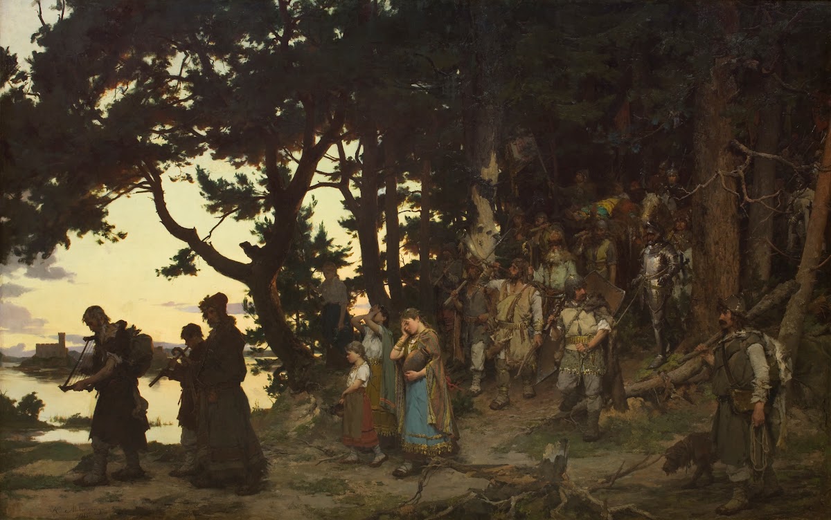 Funeral of Gediminas 1888