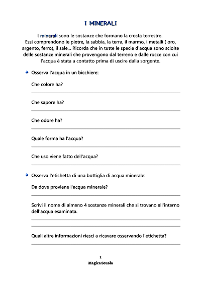 Anteprima della prima pagina: I minerali