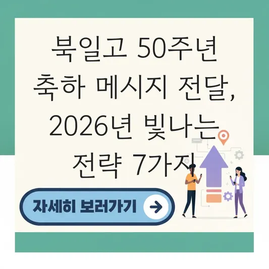 북일고 50주년 축하 메시지 전달