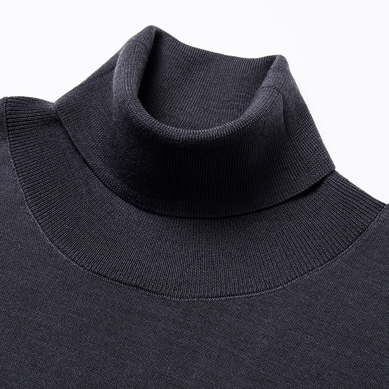 Men's Wool Sweater, 100% Wool, Roll Neck, Machine Washable