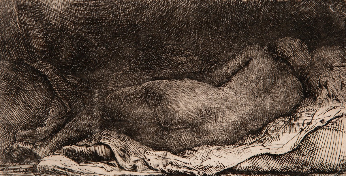 Reclining female nude 1658