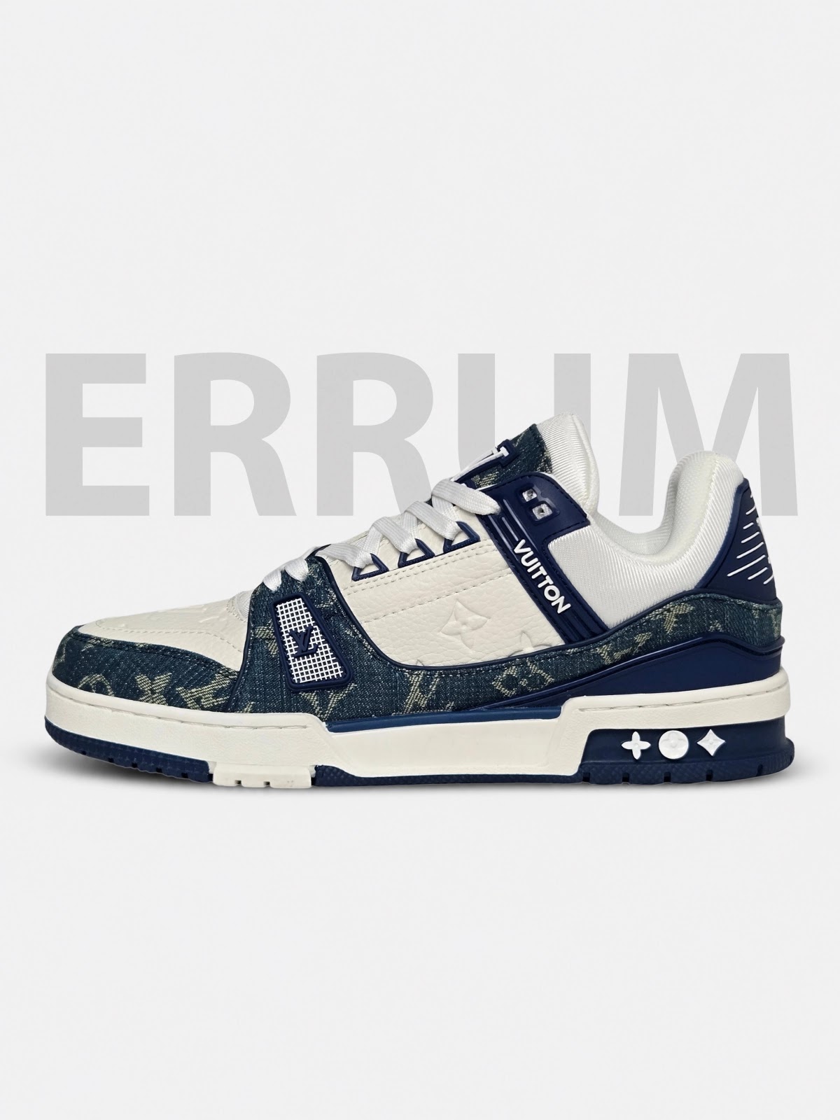 Louis Vuitton LV Trainer Monogram Denim white Blue (1:1)