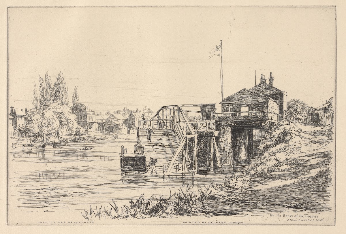 On the Banks of the Thames 1876