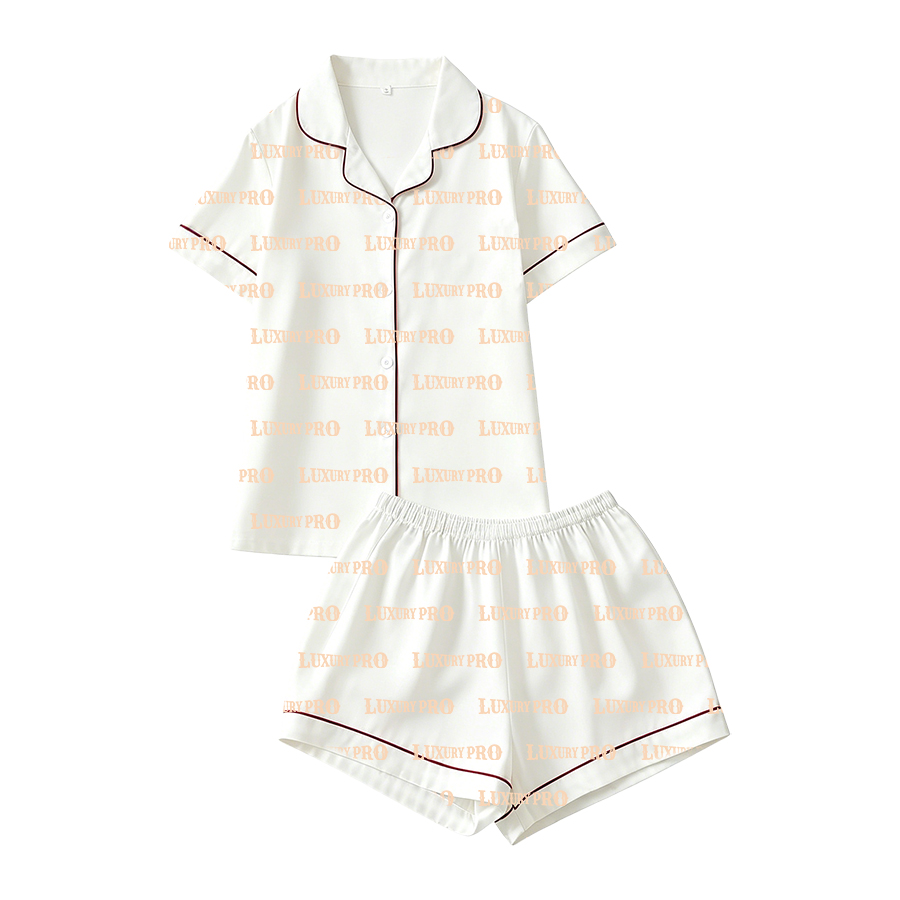AOP HY Children's Short Sleeve Shirt and Shorts Pajama Set