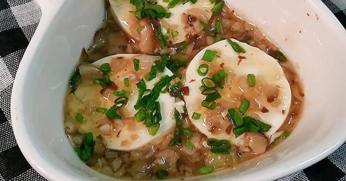 Đậu hũ non sốt nấm