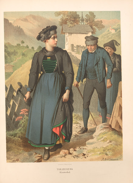 Deutsche Volkstrachten Pl80 1870