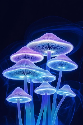 Glowing Mushrooms Picture