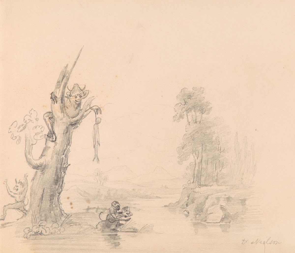 The Devils Pulpit for an engraving in TheTalisman 1829