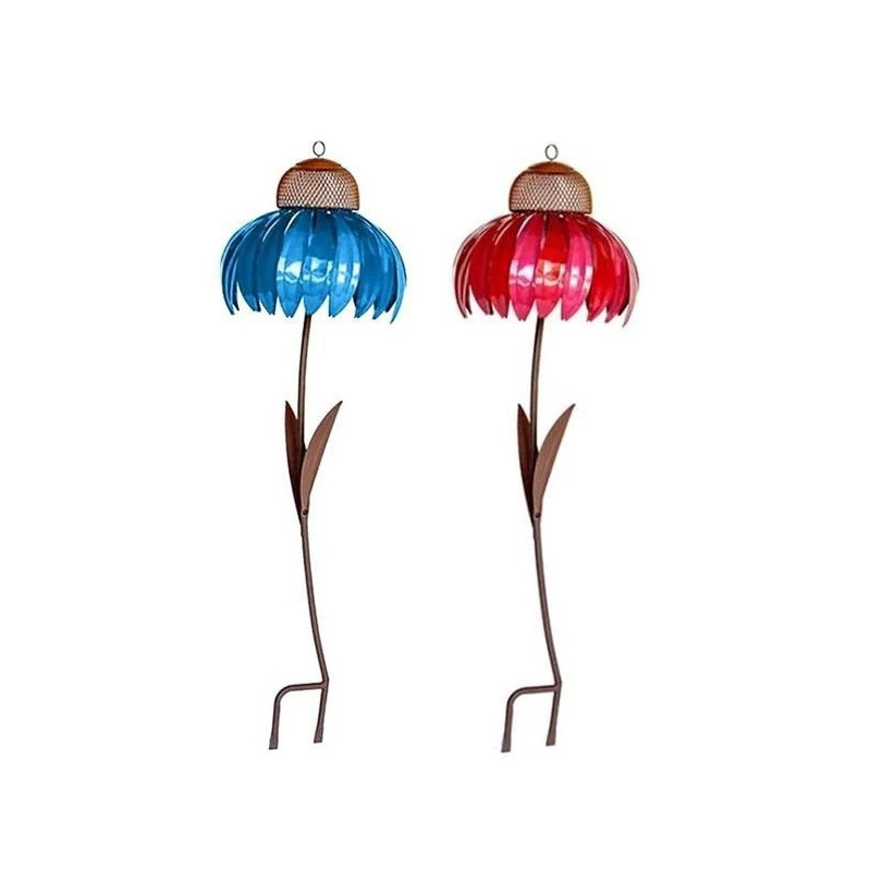 Flower Metal Bird Bath