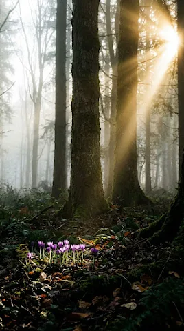 Sunlit Forest Rebirth