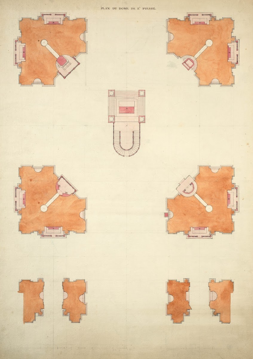 Plan des voutes de st Pierre