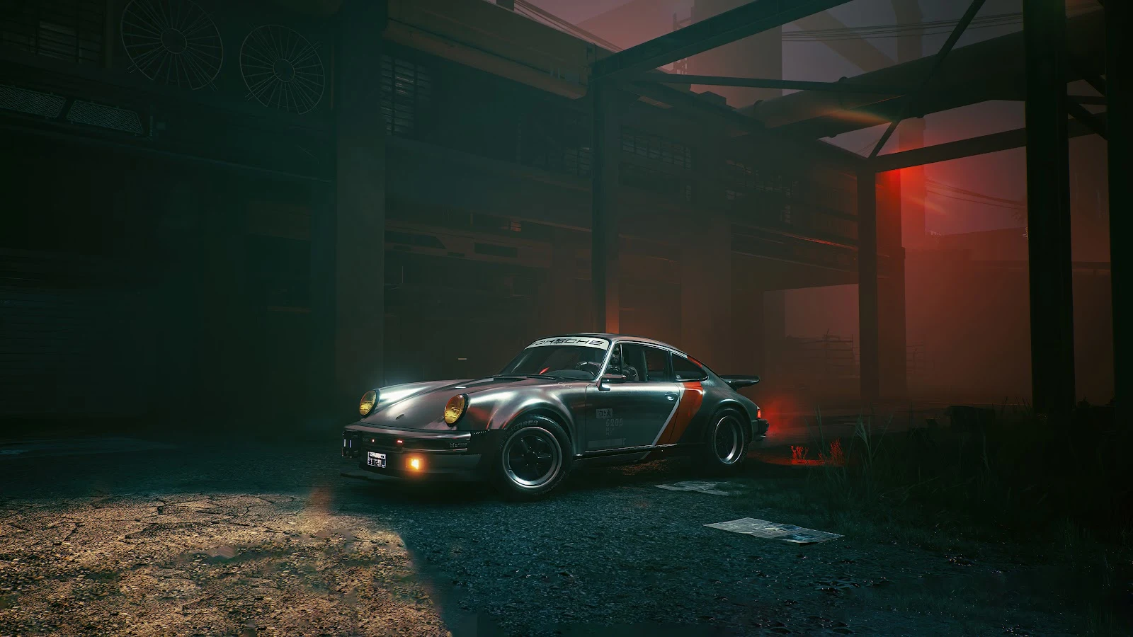 A Stunning Porsche 911, Porsche, Cyberpunk, Rauh Welt, Cyberpunk 2077 5K Desktop and Mobile Wallpaper Background (5120x2880)