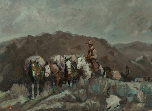 Pack Train at Night