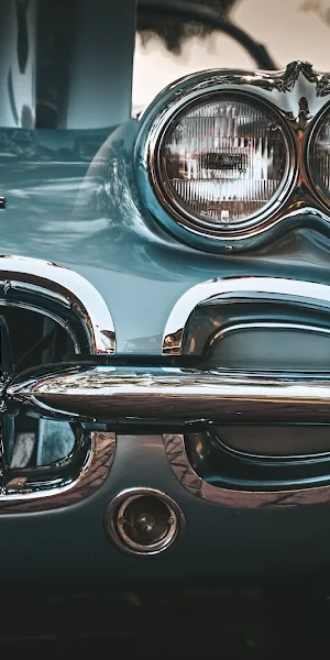 Car, Classic Car, Corvette, Vehicle, Blue Cars Wallpaper Background