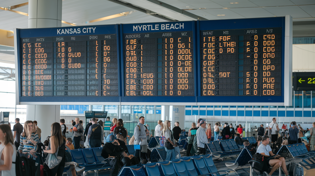 Airlines Flying Kansas City to Myrtle Beach Flights